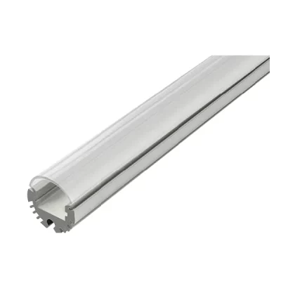 Lumonic 6x1m Perfil de aluminio LED plata con tapa I canaleta para
